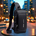 Anti-Theft Crossbody Sling Bag with USB Charging Port