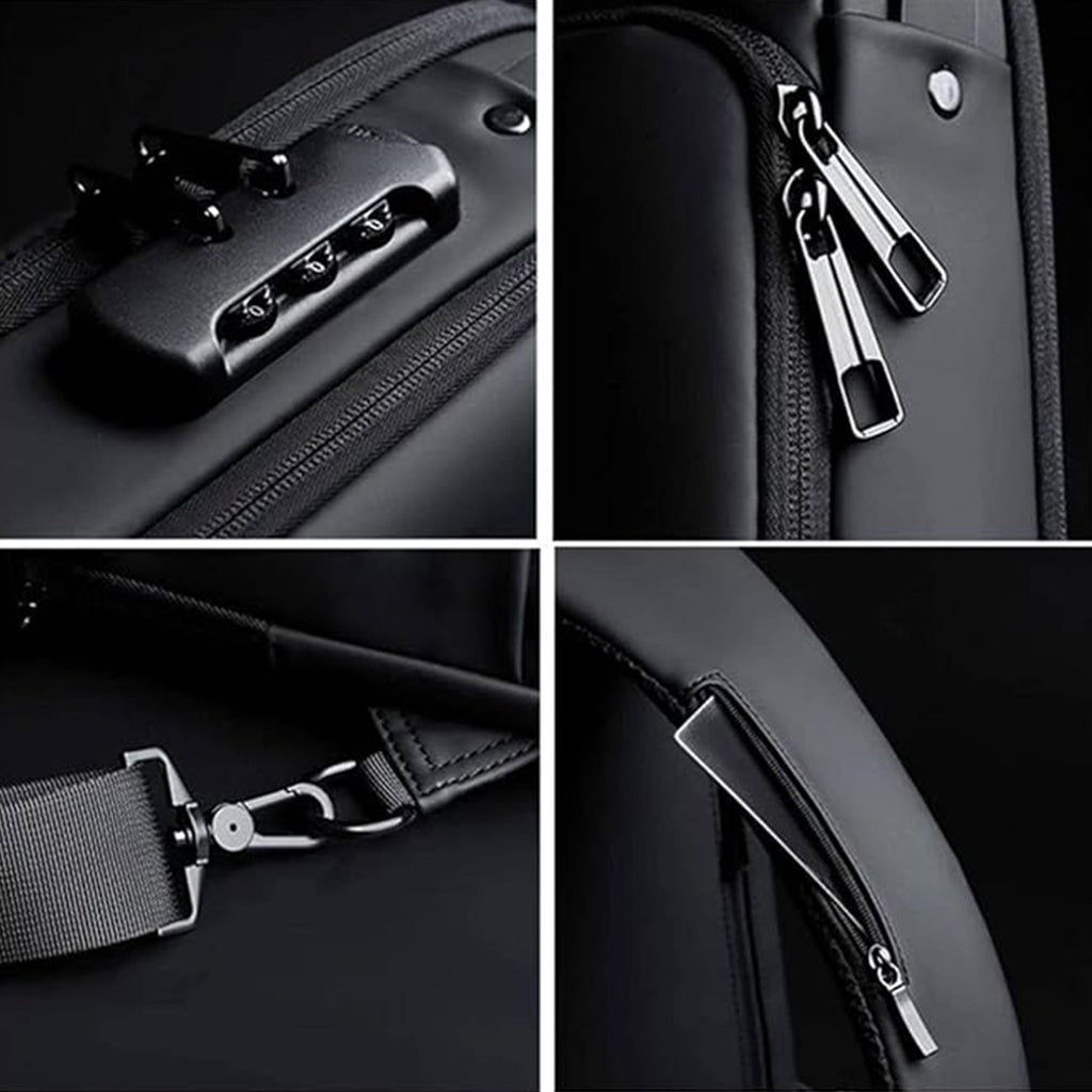 Anti-Theft Crossbody Sling Bag with USB Charging Port