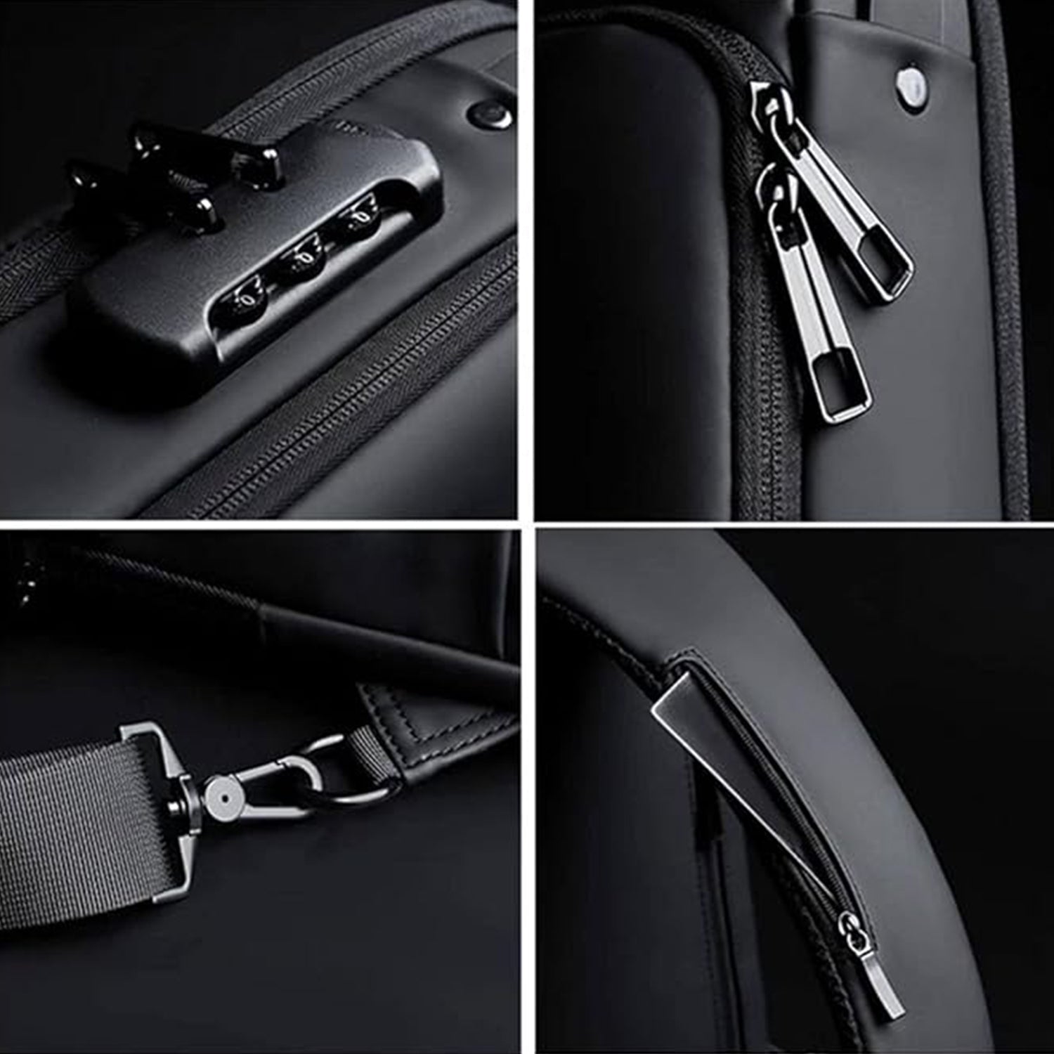 Anti-Theft Crossbody Sling Bag with USB Charging Port