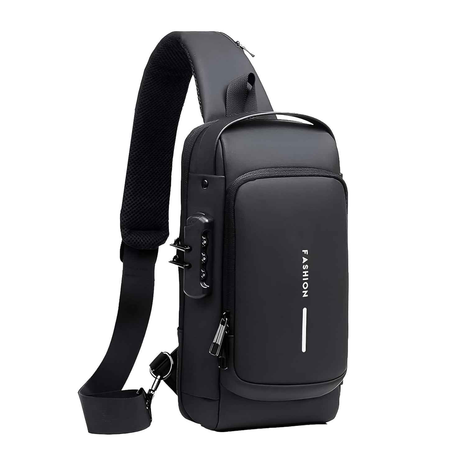 Anti-Theft Crossbody Sling Bag with USB Charging Port