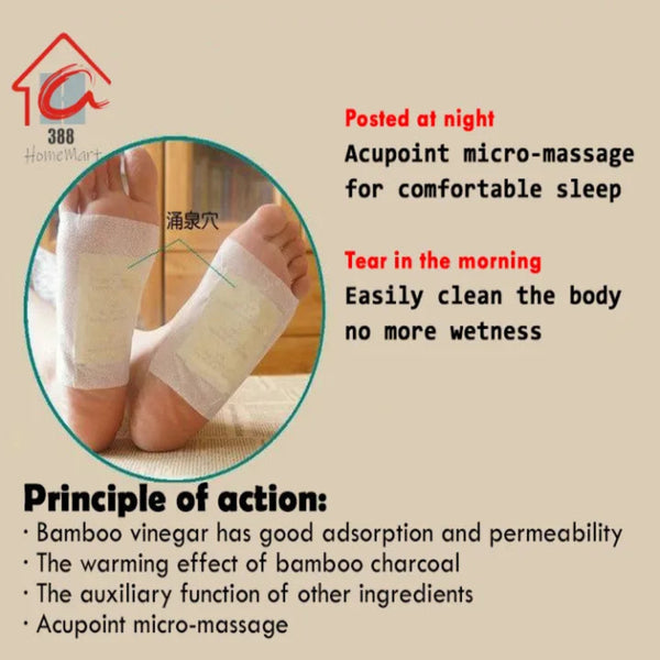 100% Herbal & Gentle Ingredient Detox Foot Pads (BUY 10 GET 30 FREE )