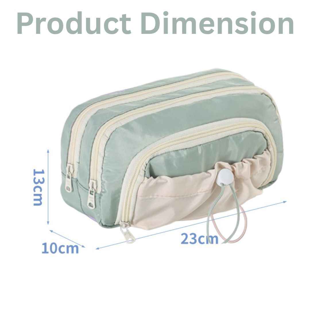 Pencil Case for School - Aesthetic Cute Pen Pencil Pouch for Girls, Boys, Makeup and Office Organization (Green)