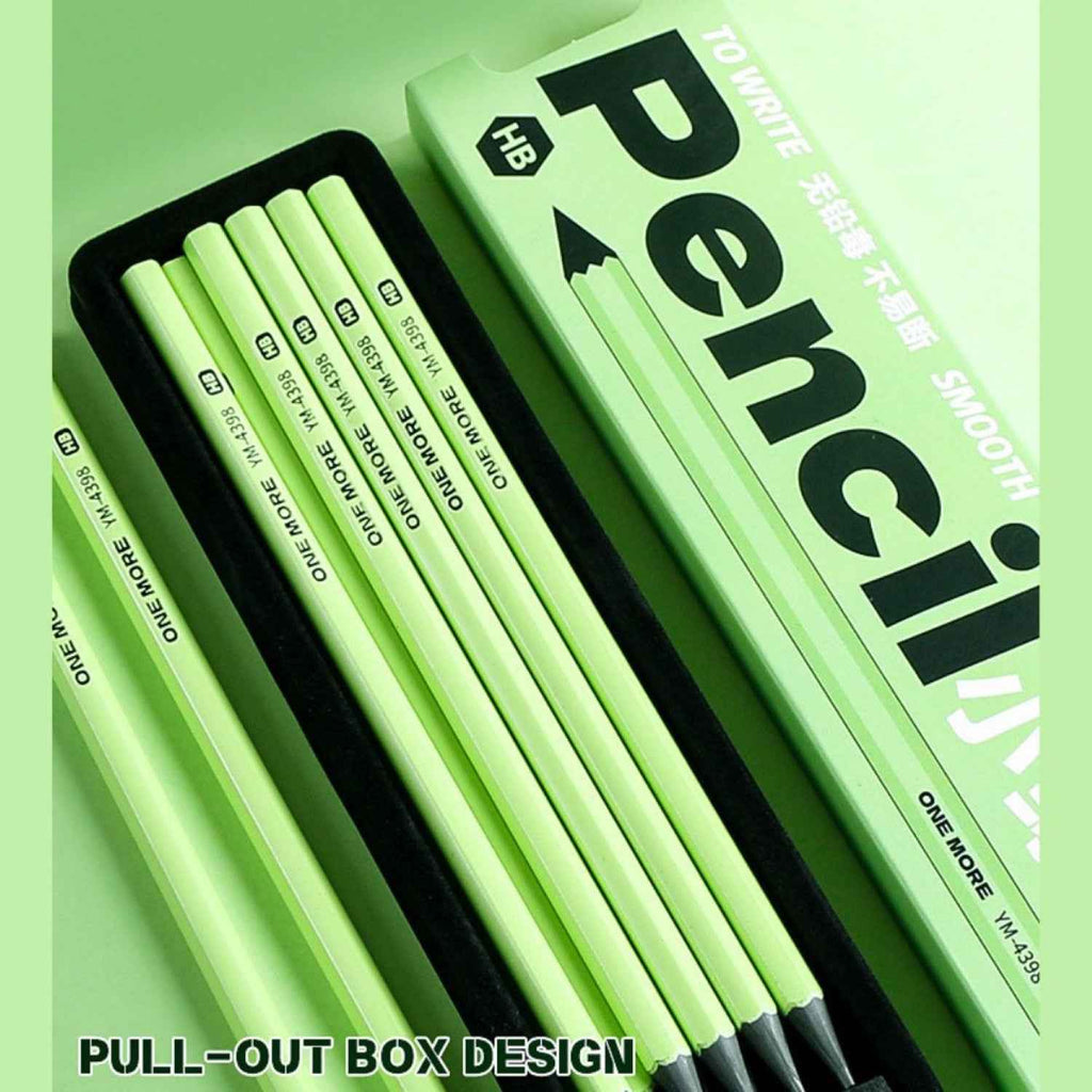 Study Pencil Set of 10 - Soft Wood Pencils for Good Handwriting, Easy Sharpening - Ideal Gift for Artists, Art Lovers, and Students