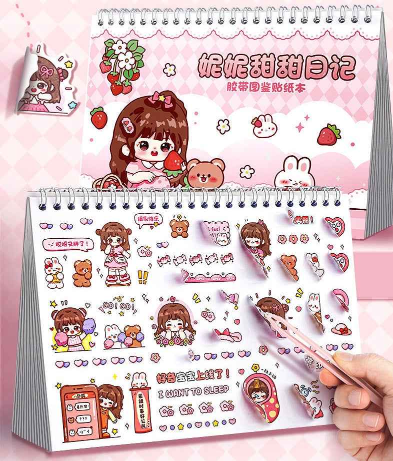 Princess Sticker Book - Activity and Scrapbook Set with Cartoon Girls Stickers for Wall Art, Greeting Cards, Laptop, and Phone Cases (20 Sheets/Over 1000 Stickers)