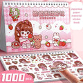 Princess Sticker Book - Activity and Scrapbook Set with Cartoon Girls Stickers for Wall Art, Greeting Cards, Laptop, and Phone Cases (20 Sheets/Over 1000 Stickers)