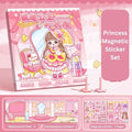 Princess Nini's Magnetic Wardrobe Reusable Magnetic Dress-Up Book for Girls with Cute Outfits, Accessory Stickers & Foldable Scene Room