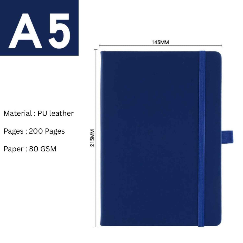 A5 Diary with Pen Set - Premium Hardcover Notebook Journal for Office, School & Personal Use - Portable Daily Planner & Business Diary Gift Set