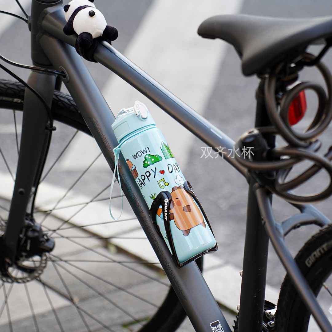 Cute Capybara Water Bottle 700ml | Portable Lightweight Reusable Bottle with Strap | Random Color | Pack of 1