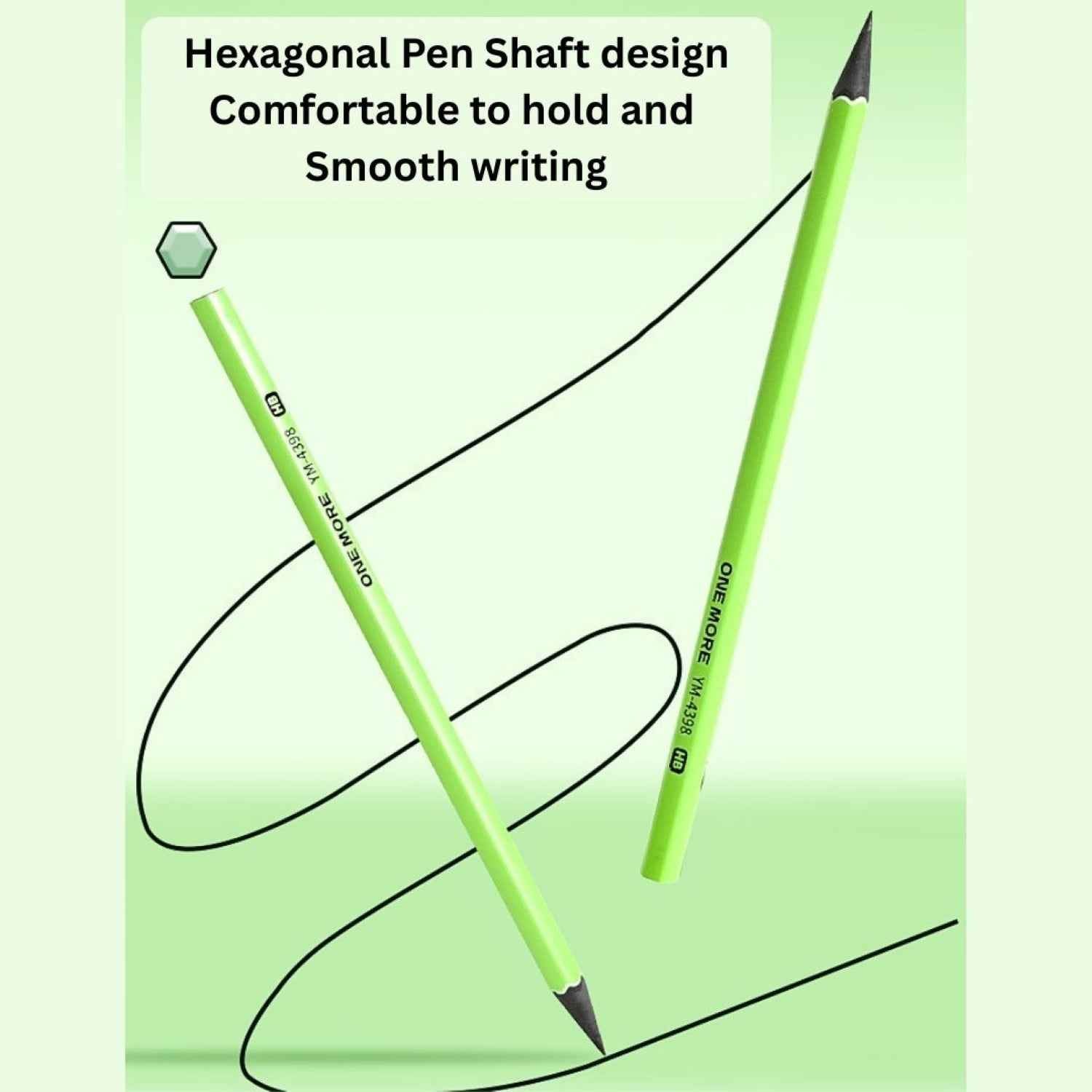 Study Pencil Set of 10 - Soft Wood Pencils for Good Handwriting, Easy Sharpening - Ideal Gift for Artists, Art Lovers, and Students