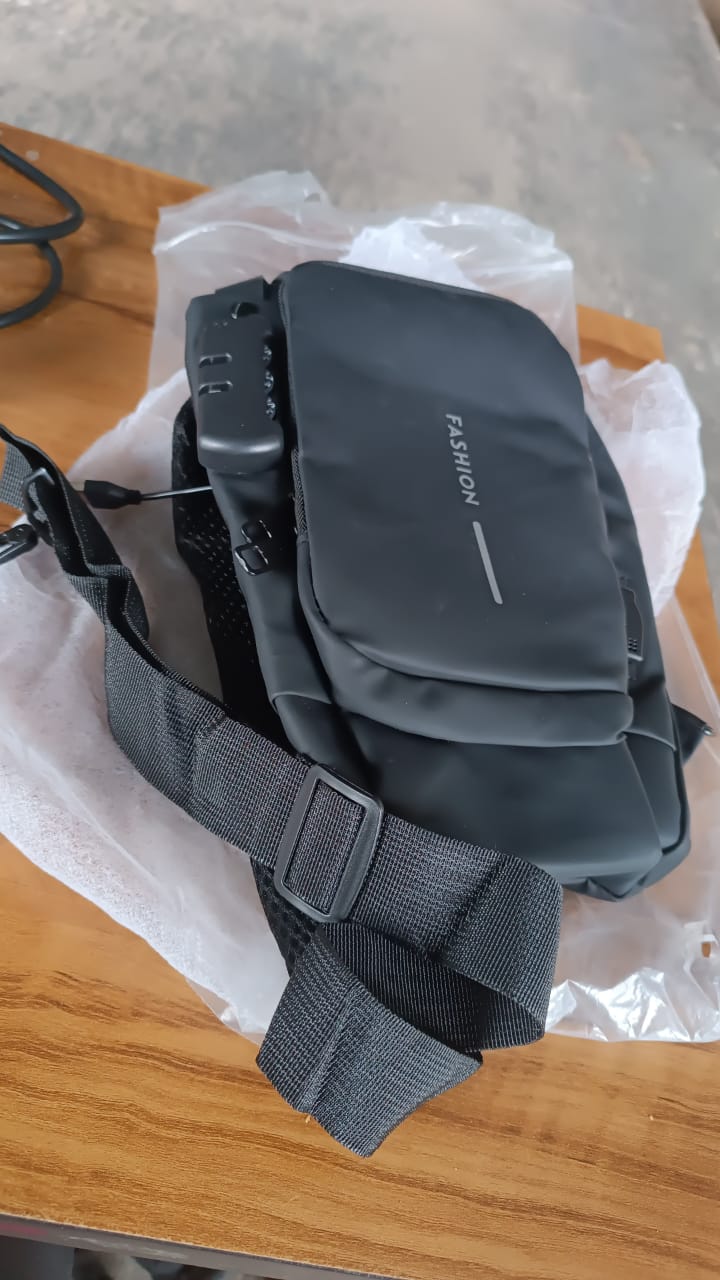 Anti-Theft Crossbody Sling Bag with USB Charging Port