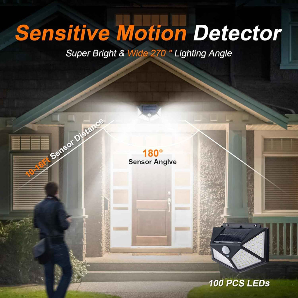 Solar Motion Sensor Light for Enhanced Outdoor Security