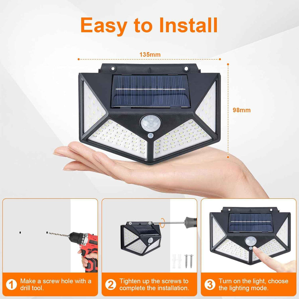 Solar Motion Sensor Light for Enhanced Outdoor Security