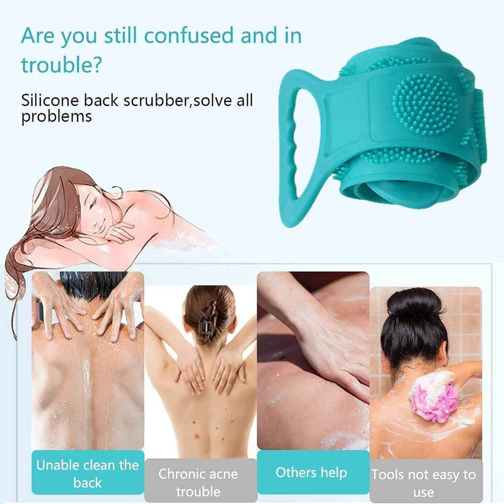 Silicone Body Scrubber Belt for Exfoliating & Cleansing Skin