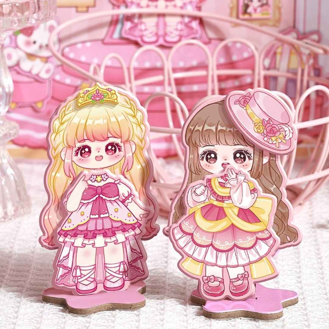 Princess Nini's Magnetic Wardrobe Reusable Magnetic Dress-Up Book for Girls with Cute Outfits, Accessory Stickers & Foldable Scene Room