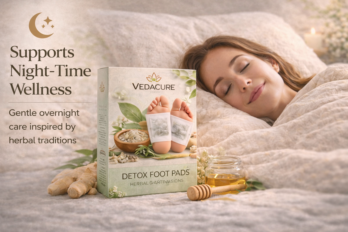 Vedacure 100% Authentic Herbal & Gentle Ingredient Detox Foot Pads (BUY 20 GET 20 FREE Pack of 30)@599