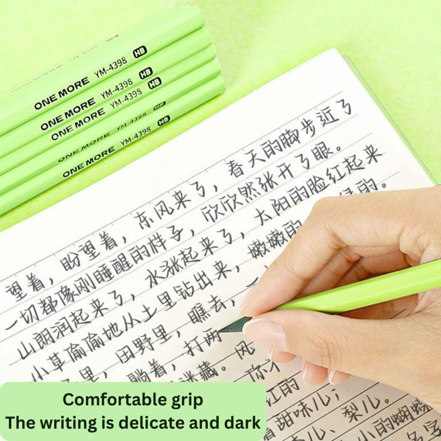 Study Pencil Set of 10 - Soft Wood Pencils for Good Handwriting, Easy Sharpening - Ideal Gift for Artists, Art Lovers, and Students