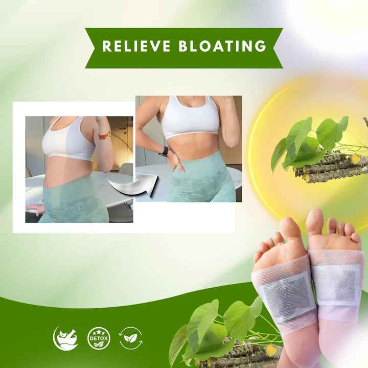 Herbal Giloy Detox Foot Patches for Body Detox Support and Stress Relief - Buy 1 Get 3 Free (20 Patches)