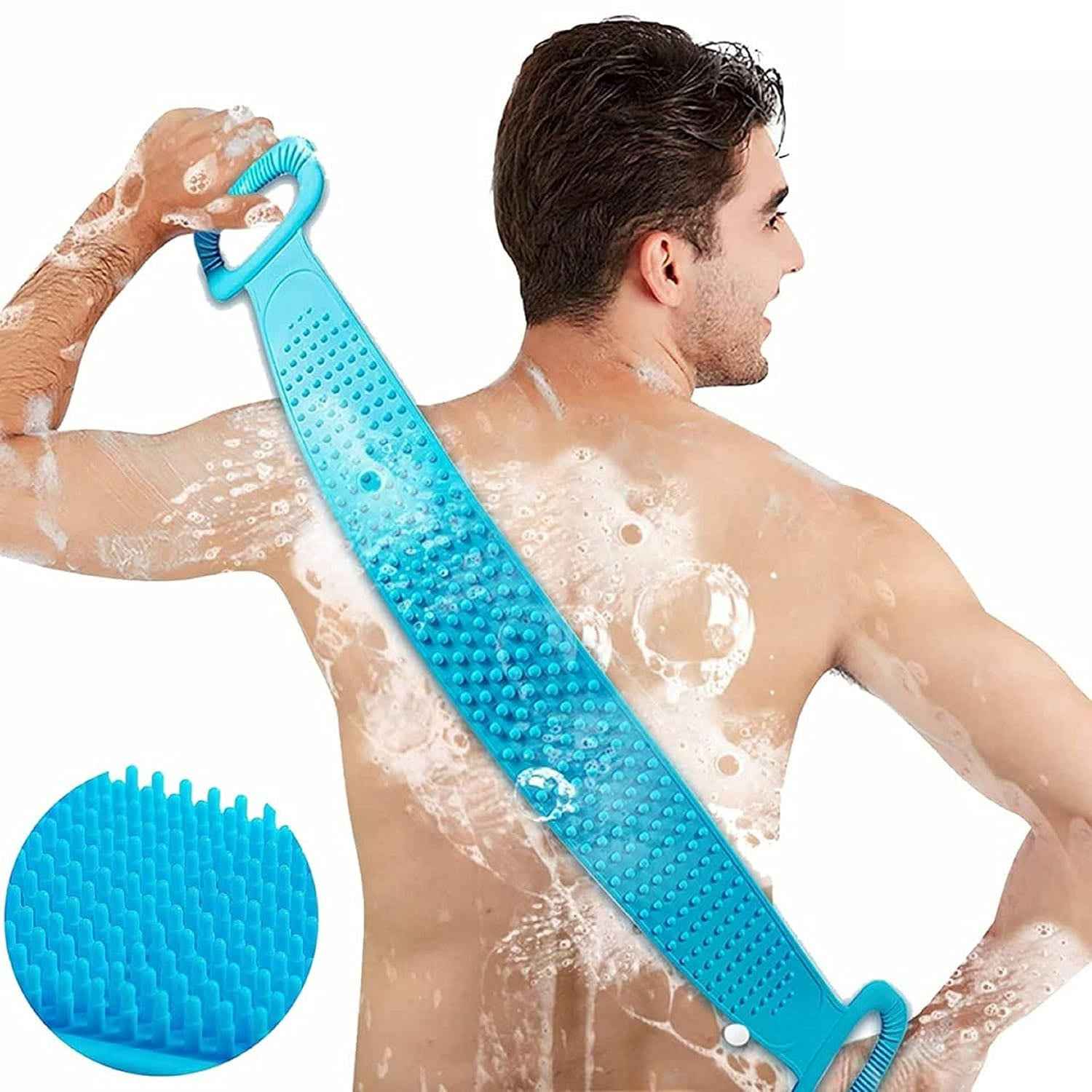 Silicone Body Scrubber Belt for Exfoliating & Cleansing Skin